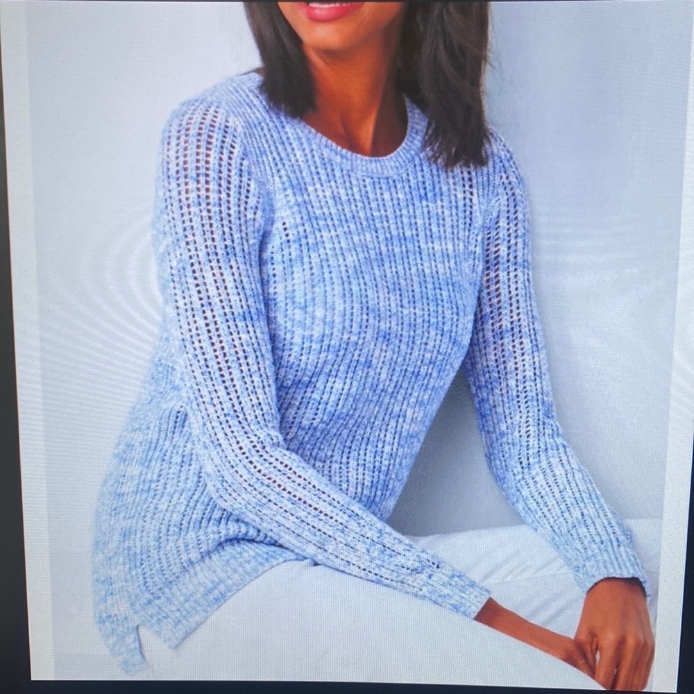 Women's Blue Knit Sweater